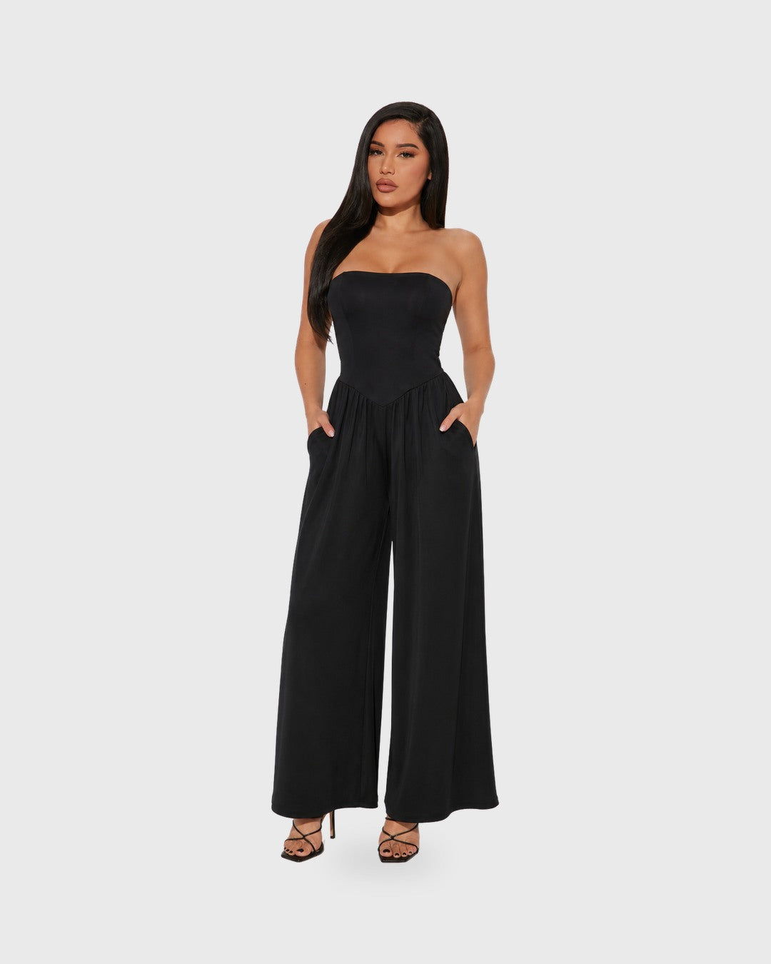 BASIC NO BASIC JUMPSUIT Negro - vista frontal