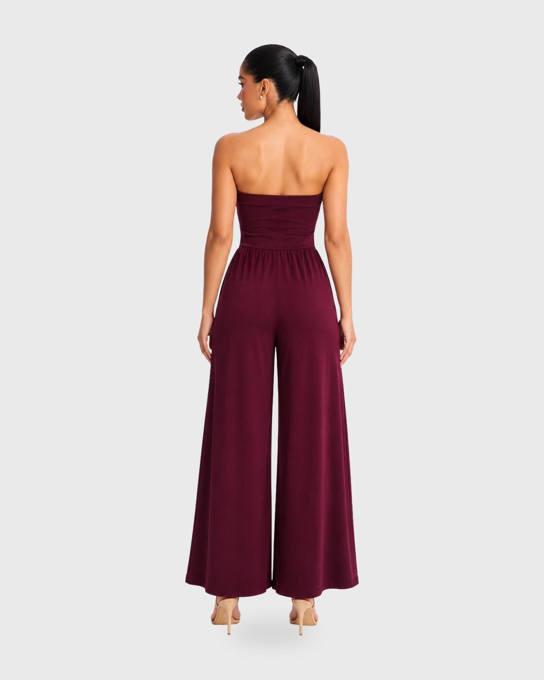 BASIC NO BASIC JUMPSUIT Vino - vista posterior