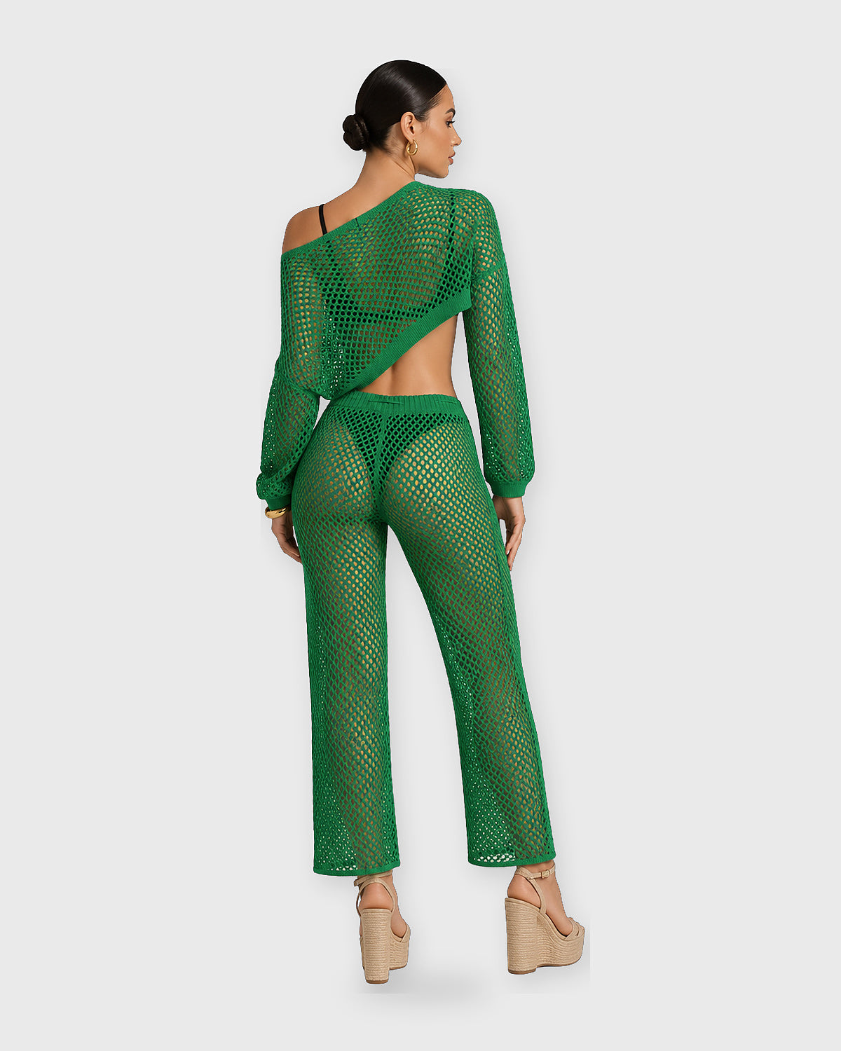 CROCHET BY THE SEA PANT SET - vista trasera