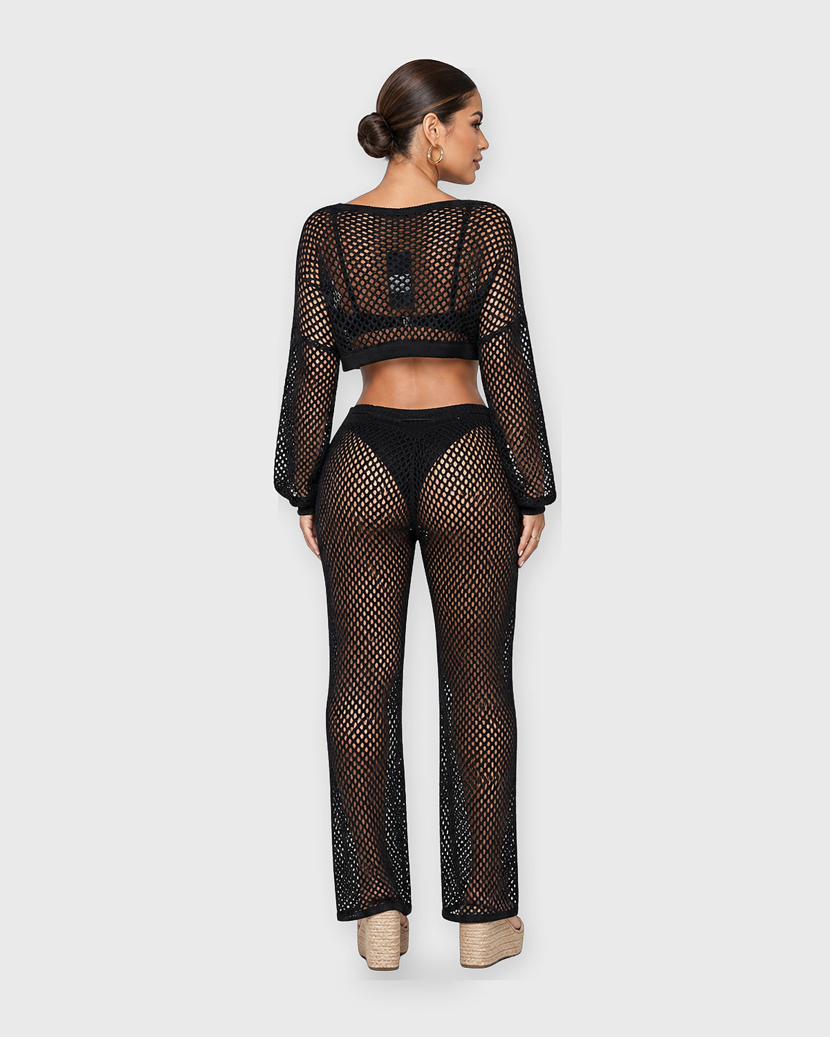 CROCHET BY THE SEA PANT SET - vista trasera