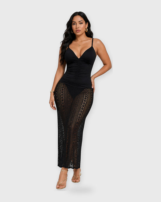 GOLDEN SHELL SWIMSUIT SET - vista frontal