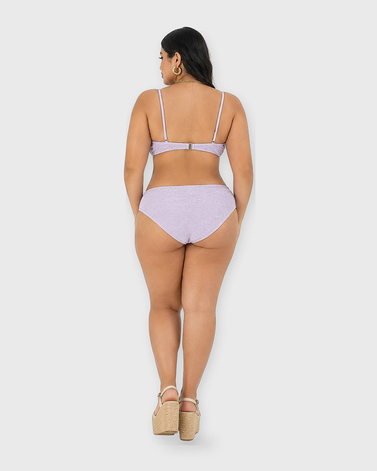 LAVENDER CINCH BIKINI SET - vista trasera