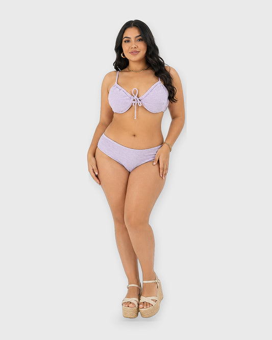 LAVENDER CINCH BIKINI SET - vista frontal