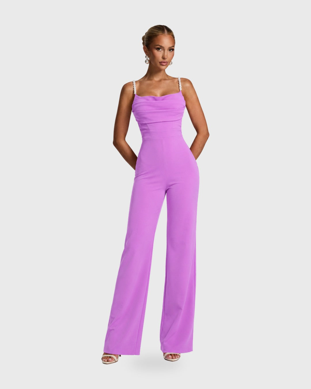 LET'S GO PARTY JUMPSUIT - LILA Lila - vista frontal