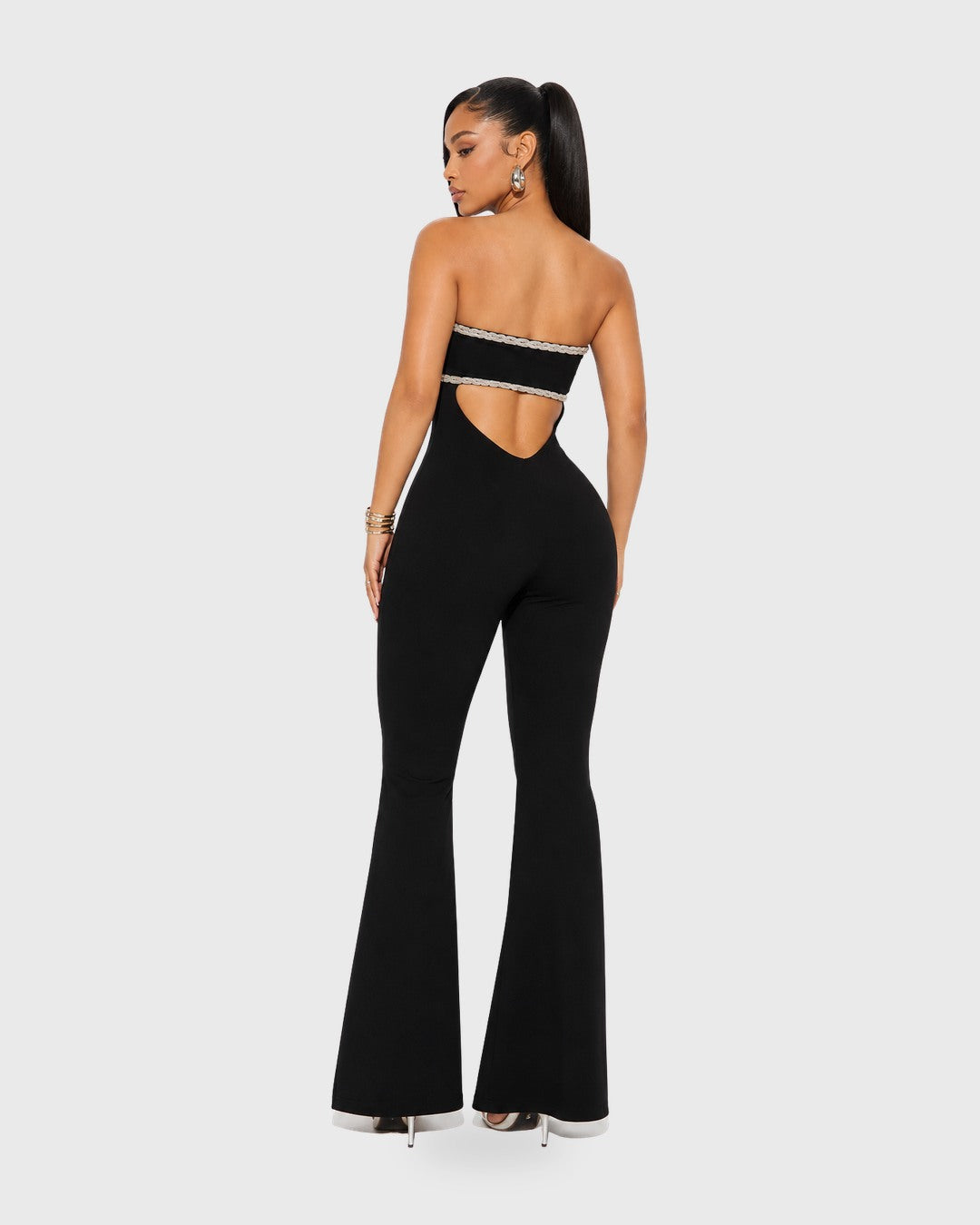 LET'S GO PARTY JUMPSUIT - NEGRO Negro - vista posterior