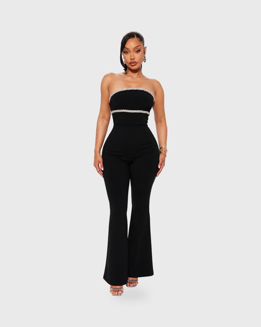 LET'S GO PARTY JUMPSUIT - NEGRO Negro - vista frontal