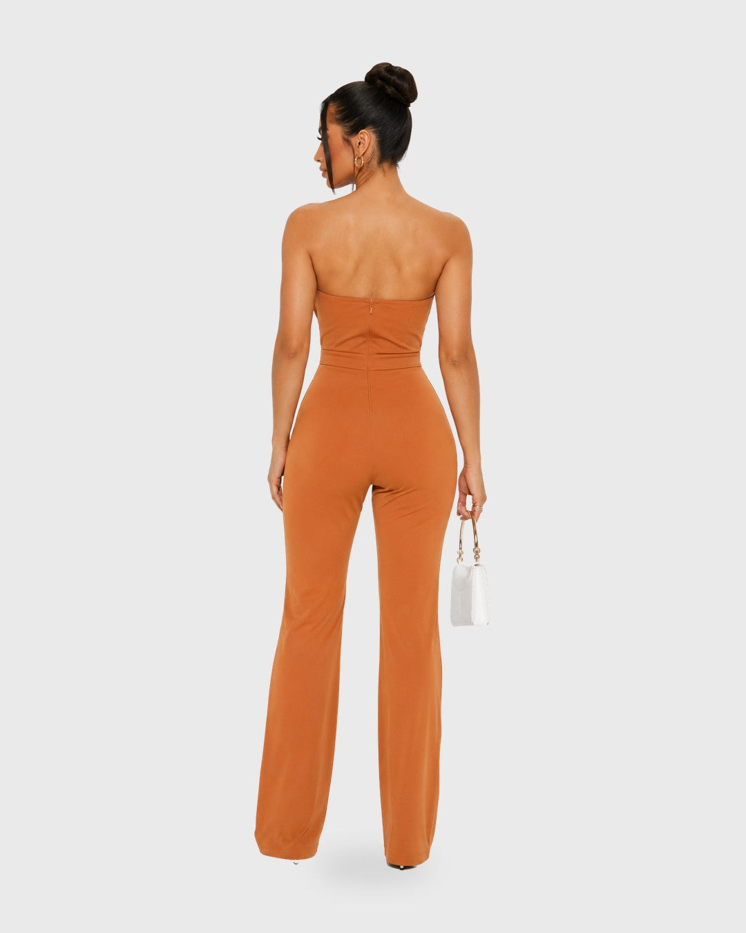 LET'S GO PARTY JUMPSUIT - TERRACOTA Terracota - vista posterior