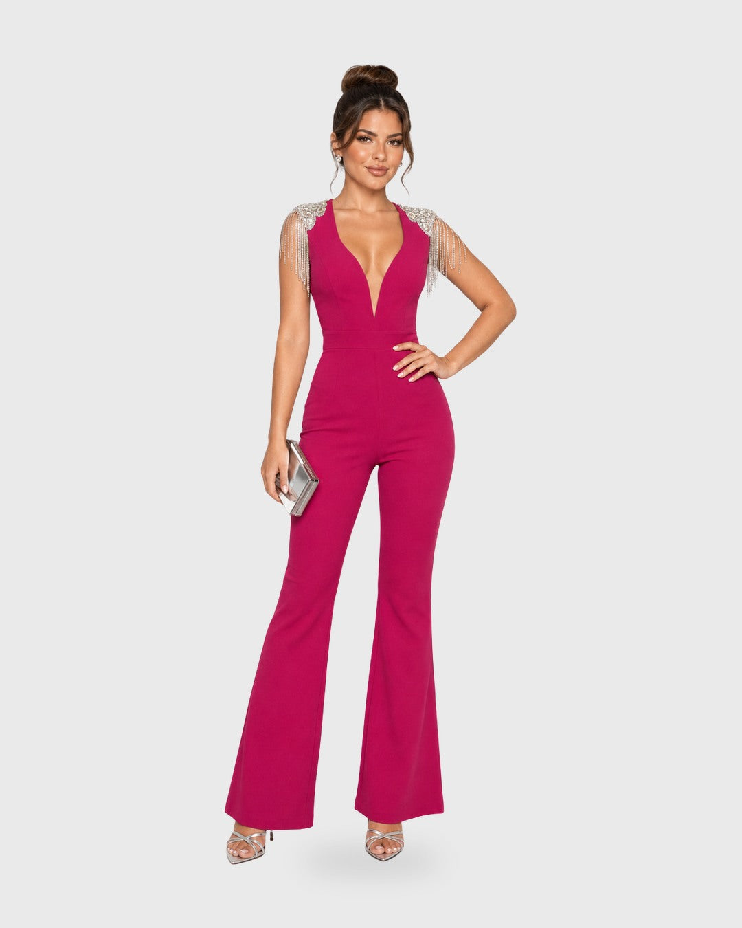 MAGENTA STARLIGHT JUMPSUIT Magenta - vista frontal