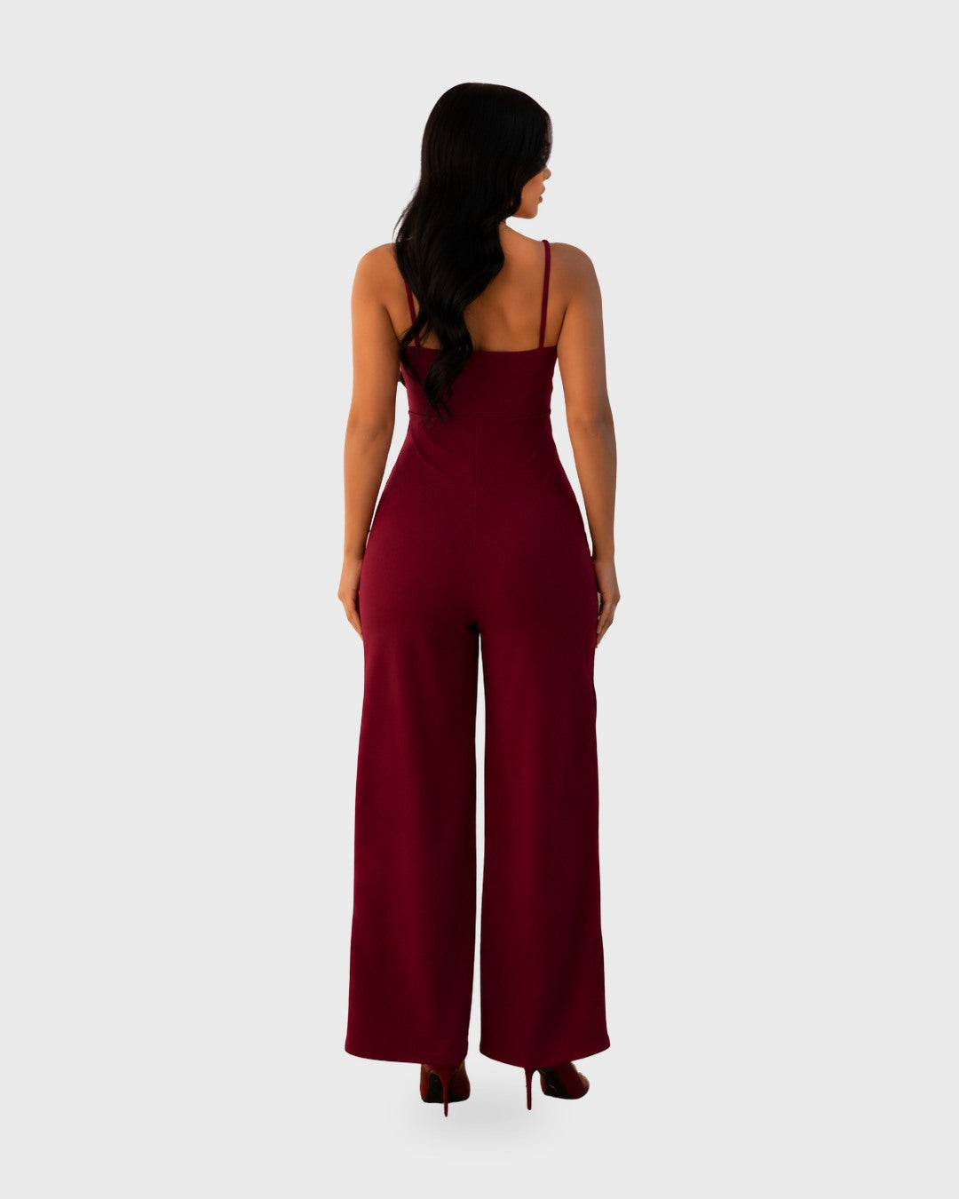 MODERN TONE JUMPSUIT Vino - vista posterior