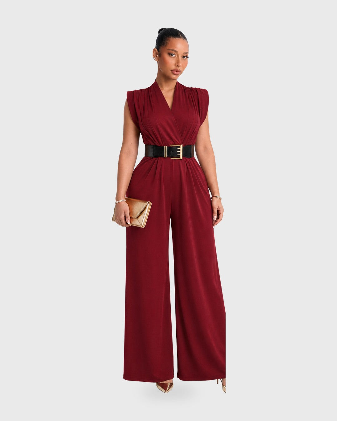 NOVA SEASON JUMPSUIT Vino - vista frontal