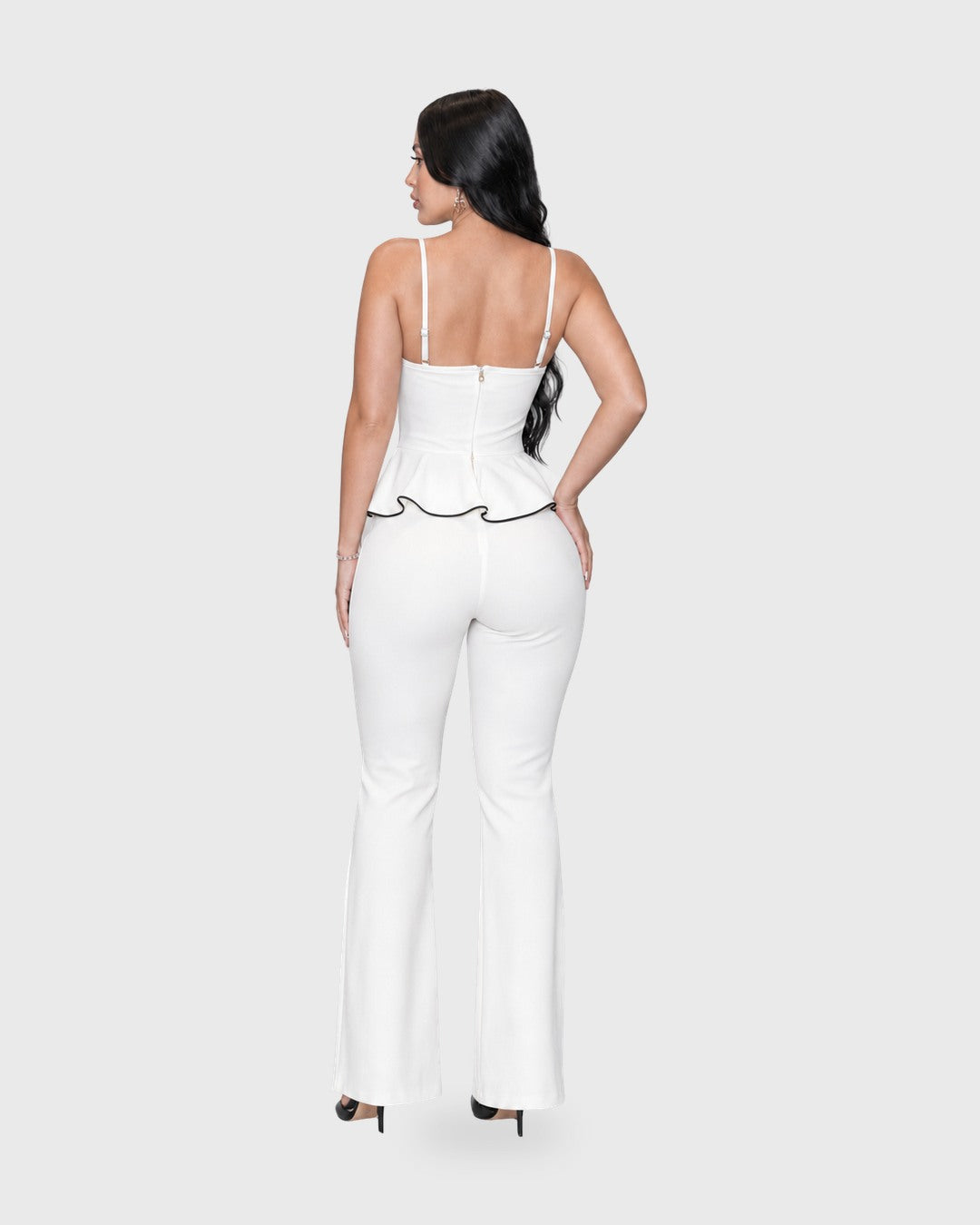 ON POINT JUMPSUIT Blanco - vista posterior