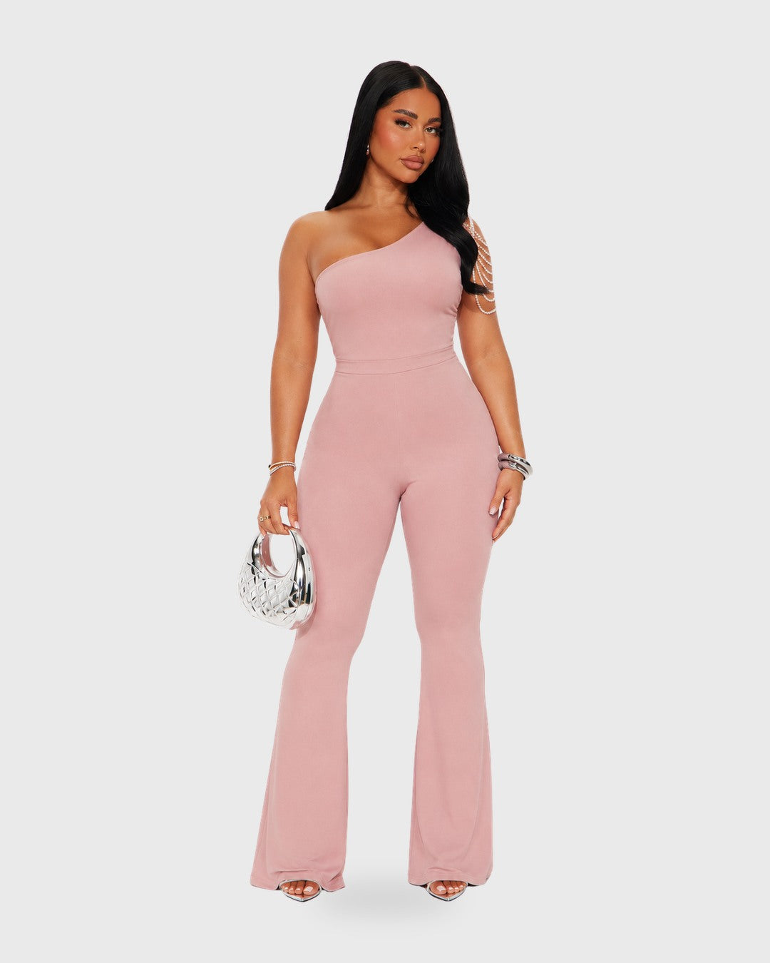 ROSÉ JUMPSUIT Rosado - vista frontal