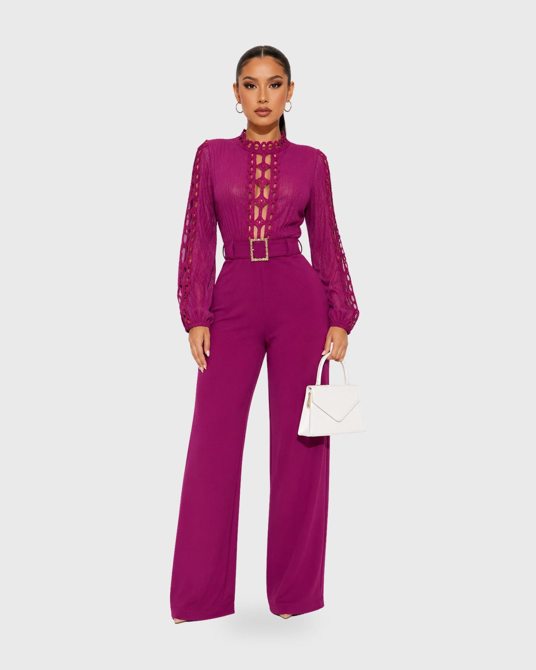 SHAPE SHIFT JUMPSUIT Magenta - vista frontal