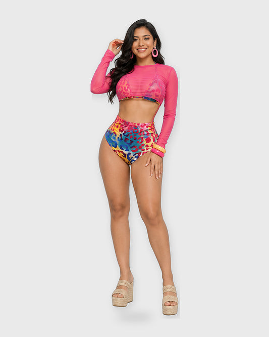 SUNSET SAFARI BIKINI SET - look