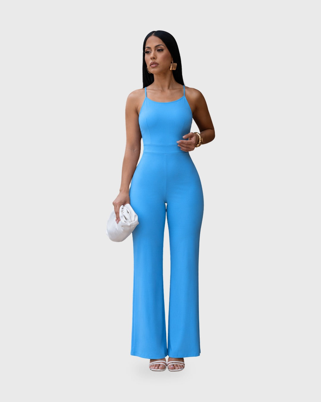 WAVE SHIFT JUMPSUIT Azul Celeste - vista frontal